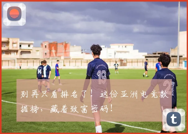 别再只看排名了！这份亚洲电竞数据榜，藏着致富密码！