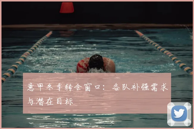 意甲冬季转会窗口：各队补强需求与潜在目标